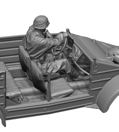 1/35 H3 Models WWII Waffen SS Kubelwagen Driver 3D Printed Figure 35120