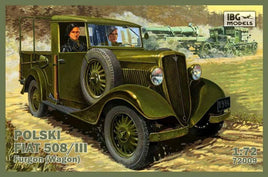 1/72 IBG Model Polski Fiat 508/III Furgon (Wagon) 72009