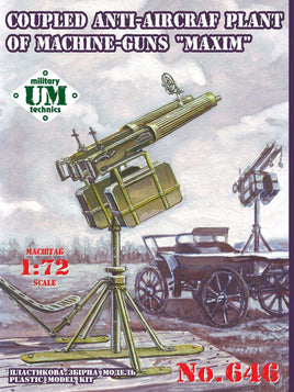 1/72 Uni Model Coupled Anti-Aircraft Plant of Machine-Guns Maxim 646