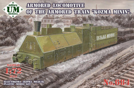 1/72 Uni Model Armored Locomotive of the Armored Train Kozma Minin 684