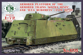 1/72 Uni Model Armored Platform of the Armored Trains Kozma Minin and Ilya Muromets (Type PL-42) 691