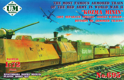 1/72 Uni Model Armored Train Kozma Minin (321st Separate Gorky-Warsaw Division of Armored Trains) 695