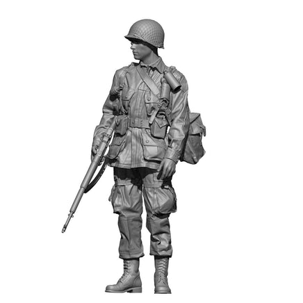 1/48 H3 Models WWII US 2nd Lieutenant 3D Printed Figure 48008