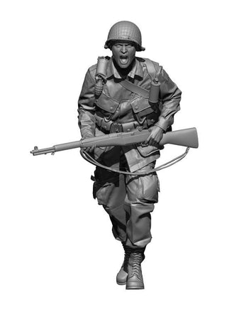 1/48 H3 Models WWII US Paratrooper Charge 3D Printed Figure 48029
