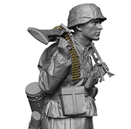 1/48 H3 Models WWII German mg42 Gunner 3D Printed Figure 48056