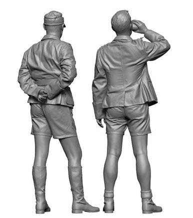 1/48 H3 Models WWII German Dak Officer Set 3D Printed Figure 48058