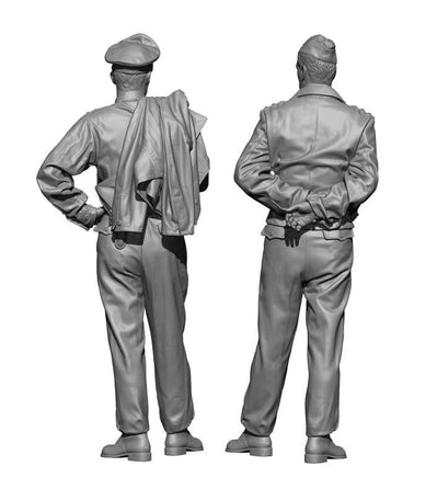 1/48 H3 Models WWII German Panzer Crew Set 3D Printed Figure 48068