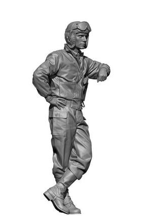 1/48 H3 Models WWII US M8 Greyhound Crew 1 3D Printed Figure 48080