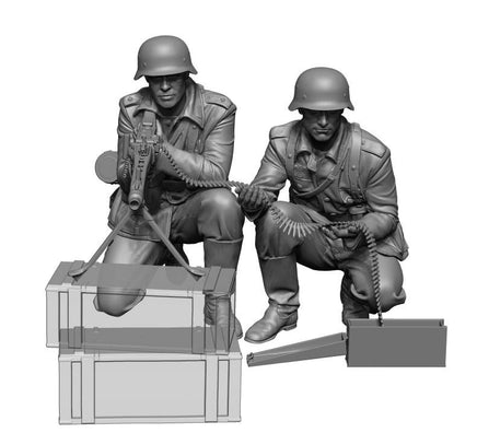 1/48 H3 Models WWII German Gunner Team 3D Printed Figure 48084