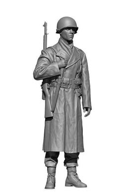 1/48 H3 Models WWII US Rifleman Battle of Bulge 3D Printed Figure 48091