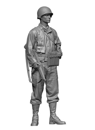 1/48 H3 Models WWII US GI Sergeant 3D Printed Figure 48113