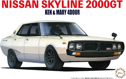 1/24 Fujimi 1972 Nissan Skyline 2000GT Ken & Mary 2-Door Car 4716