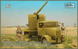 1/35 IBG Model Italian Autocannone 3Ro With 90/53 90Mm Anti-Aircraft Gun 35063