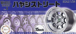 1/24 Fujimi Hayashi Street 15" Tire & Wheel Set (4) 19349