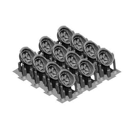 1/16 H3 Models WWII US Army M1 Helmet (Includes 12) 16016