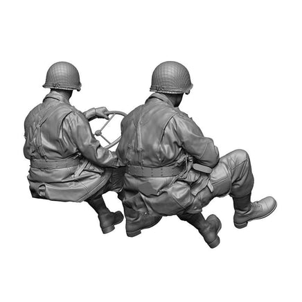 1/16 H3 Models WWII US Paratrooper Willys Driver & Crew 16025
