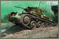 1/72 IBG Model Stridsvagn M/38 Swedish Light Tank 72033