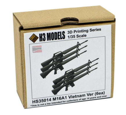 1/35 H3 Models M16A1 Vietnam Version (Includes 6) Resin 35014