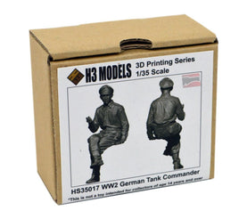 1/35 H3 Models WWII German Tank Commander Resin Model Kit 35017