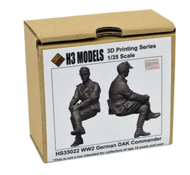 1/35 H3 Models WWII German DAK Commander Resin Model Kit 35022