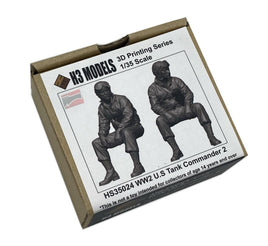 1/35 H3 Models WWII US Tank Commander 2 Resin Model Kit 35024