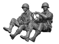 1/35 H3 Models WWII US Paratrooper Willys Driver & Crew Resin Model Kit 35025