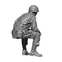 1/48 H3 Models WWII US Paratrooper Sitting - 3D Printed Figure 48005
