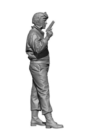 1/48 H3 Models WWII US Tank Commander V3 - 3D Printed Figure 48026
