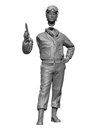 1/48 H3 Models WWII US Tank Commander V3 - 3D Printed Figure 48026