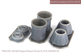 1/32 KA Models [SE] F/A-18A/B/C/D Exhaust Nozzle & After Burner Set (Closed) for Academy MA32021