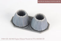 1/32 KA Models [SE] F/A-18A/B/C/D Exhaust Nozzle & After Burner Set (Closed) for Academy MA32021