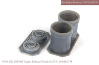 1/32 KA Models [SE] F/A-18A/B/C/D Exhaust Nozzle & After Burner Set (Closed) for Academy MA32021