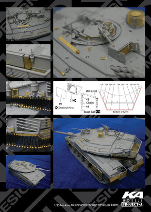 1/35 KA Models MERKAVA MK.IV Detail-Up Etched Parts MM35002