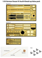 1/35 KA Models PANZER IV H Detail-Up Part Value Pack for Academy MM35017