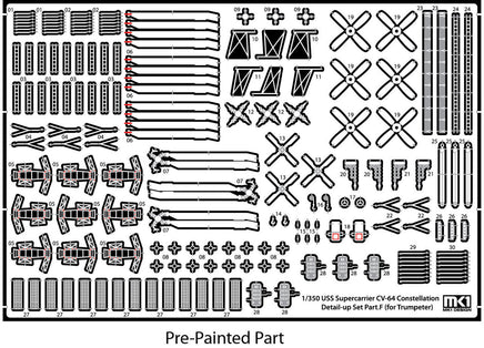 1/350 KA Models USS CV-64 Constellation DX Pack MS35048