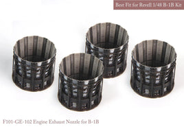 1/48 KA Models B-1B GE Exhaust Nozzle Set (Opened) for Revell MA48106