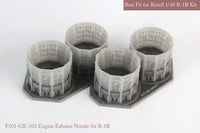 1/48 KA Models B-1B GE Exhaust Nozzle Set (Opened) for Revell MA48106