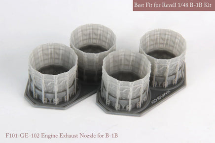 1/48 KA Models B-1B GE Exhaust Nozzle Set (Opened) for Revell MA48106