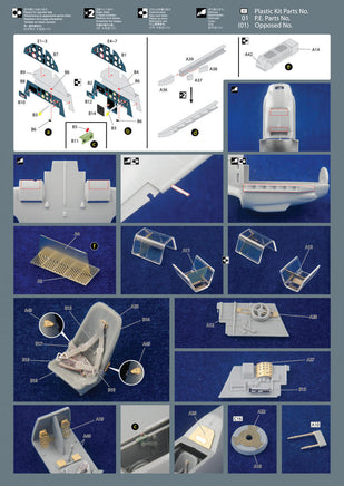 1/48 KA Models BF109E Detail-Up Parts for Hasegawa MA48004