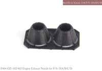 1/48 KA Models F/A-18 A/B/C/D GE Exhaust Nozzle & After Burner Set (Closed) for Kinetic MA48081