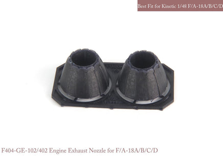 1/48 KA Models F/A-18 A/B/C/D GE Exhaust Nozzle & After Burner Set (Closed) for Kinetic MA48081