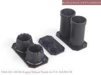 1/48 KA Models F/A-18 A/B/C/D GE Exhaust Nozzle & After Burner Set (Opened) for Kinetic MA48080