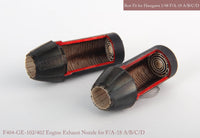 1/48 KA Models F/A-18 A/B/C/D GE Exhaust Nozzle & After Burner Set(Closed) for Hasegawa MA48042