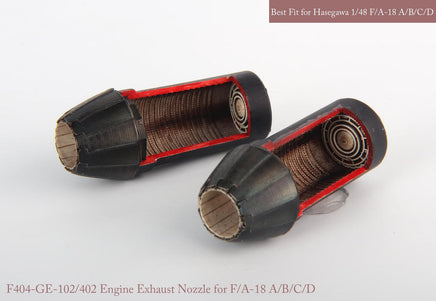 1/48 KA Models F/A-18 A/B/C/D GE Exhaust Nozzle & After Burner Set(Closed) for Hasegawa MA48042