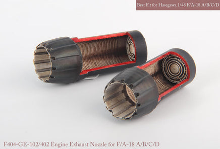 1/48 KA Models F/A-18 A/B/C/D GE Exhaust Nozzle & After Burner Set(Opened) for Hasegawa MA48041