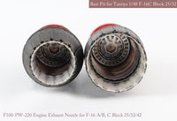1/48 KA Models F-16 A/B, C/D Block 25/32/42 P&W Exhaust Nozzle & After Burner Set (Opened+Closed) for Tamiya MA48057