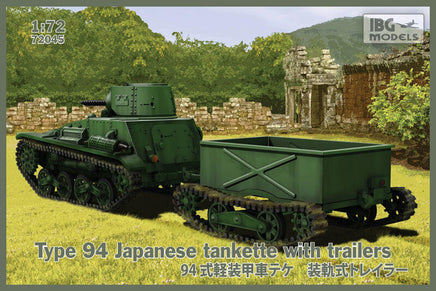 1/72 IBG Model Type 94 Japan Tankette with Trailer 72045