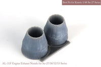 1/48 KA Models SU-27/30/33 Exhaust Nozzle Set  & After Burner Set  (Closed) for Kinetic MA48097