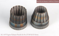 1/48 KA Models SU-27/30/33 Exhaust Nozzle Set  & After Burner Set  (Closed) for Kinetic MA48097