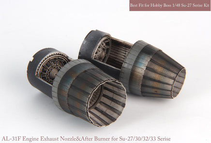 1/48 KA Models SU-27/30/33 Exhaust Nozzle Set  & After Burner Set  (Opened) for Hobby Boss MA48092